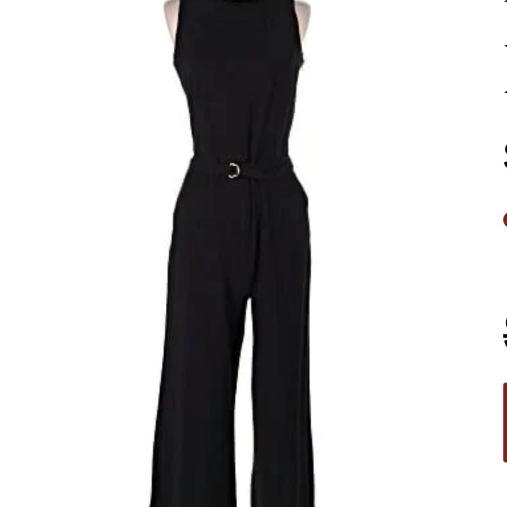 Michael Kors Classic Black Wide-Leg Jumpsuit